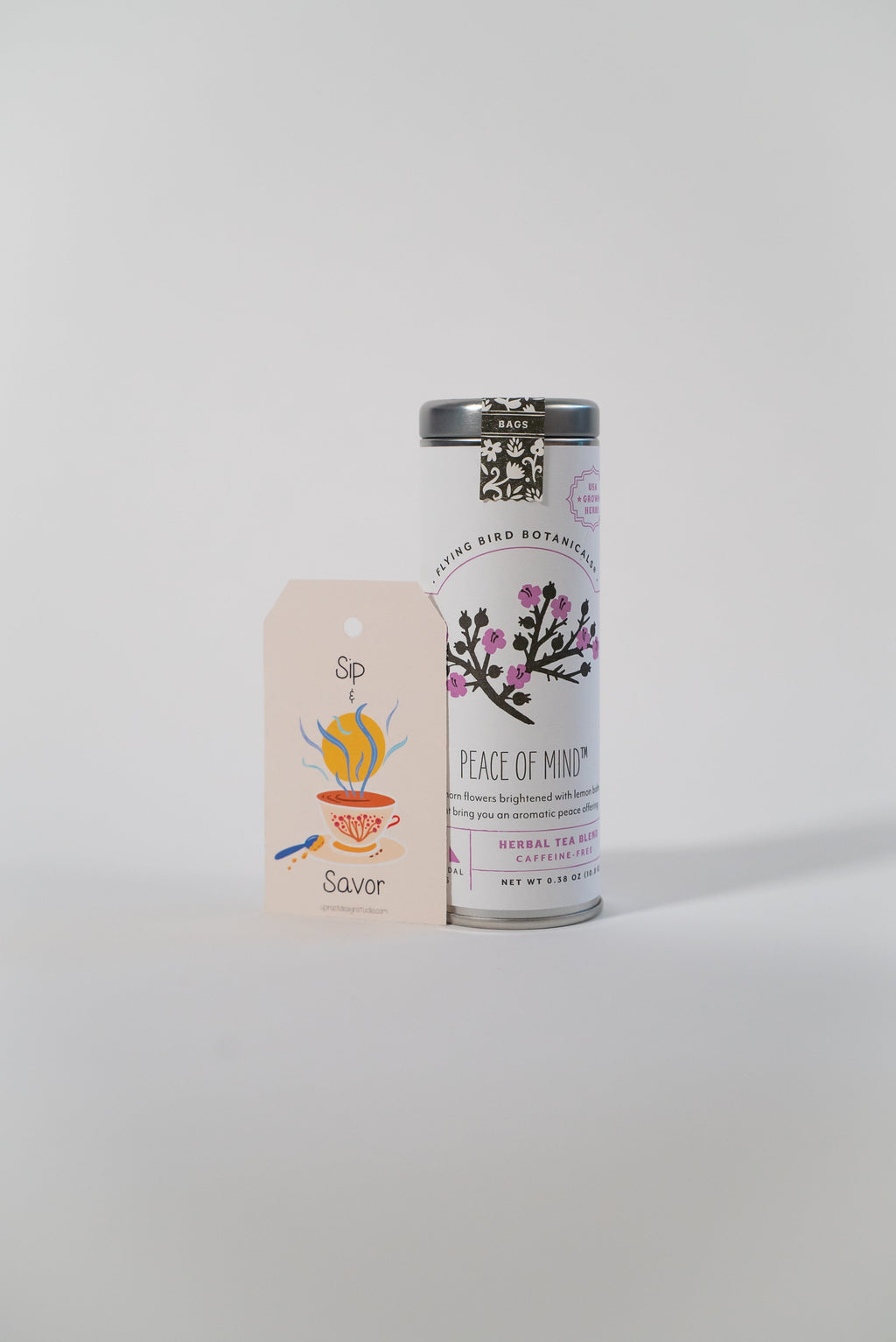 "Savor the Moment" Tea Mindfulness Set with Tea, Mindfulness Journal & Meditation Card (Tea Time)