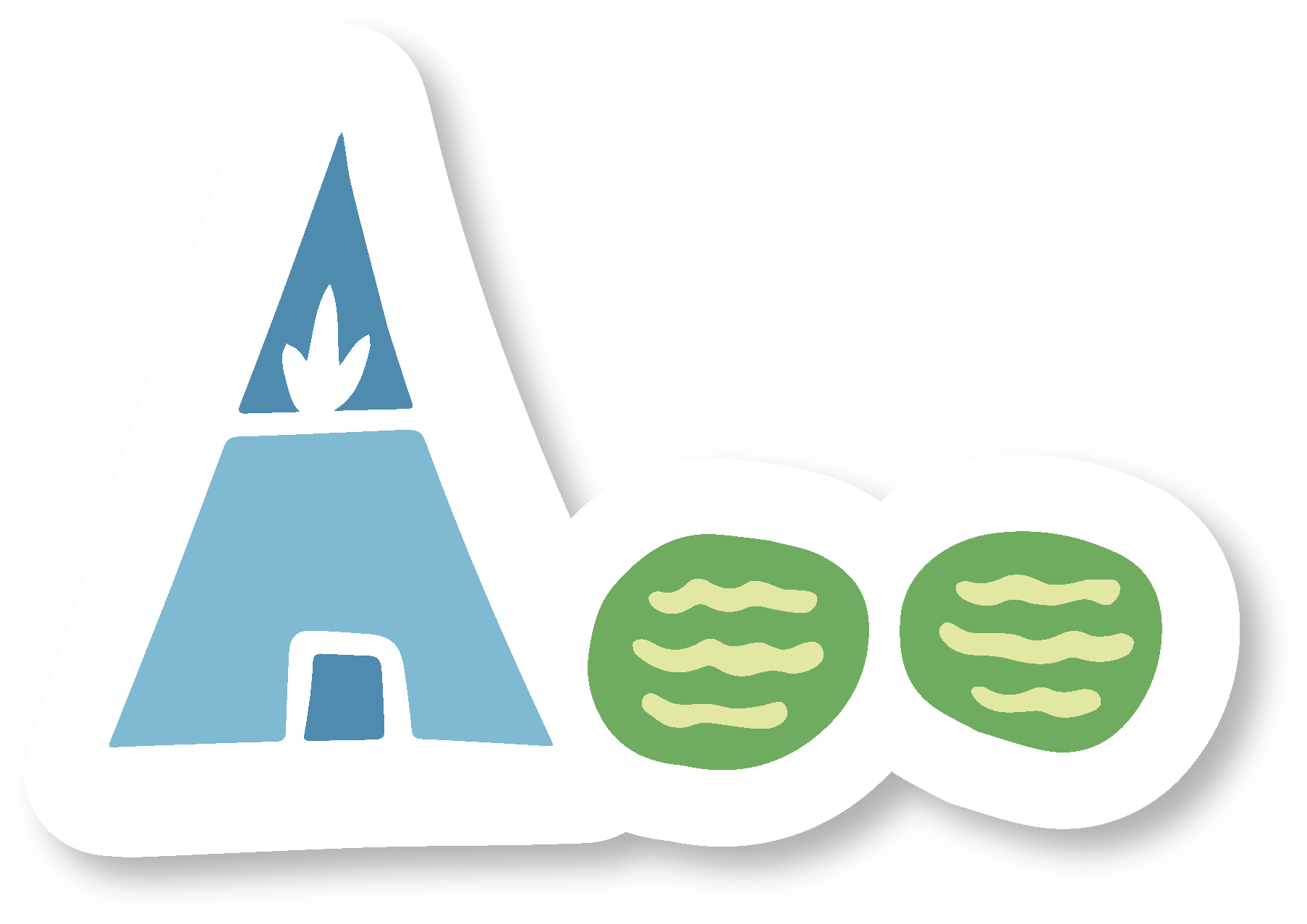 "Green Cities" Assorted Hand-drawn Adorable Individual Stickers - S, M, L (Grow & Bloom / Celebrate Pollinators)