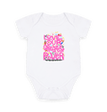 "Love is Our Greatest Form of Power" Organic Onesie (Baby - Pink Text)