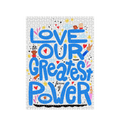 "Love is Our Greatest Form of Power" 100% Recycled Vertical Puzzle (Blue)