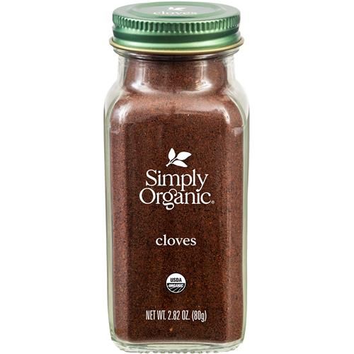 Simply Organic Ground Cloves 2.82 Ounce Jar, Pure Organic Ground Cloves, Kosher, Pungent Warm Aroma, Bittersweet & Spicy