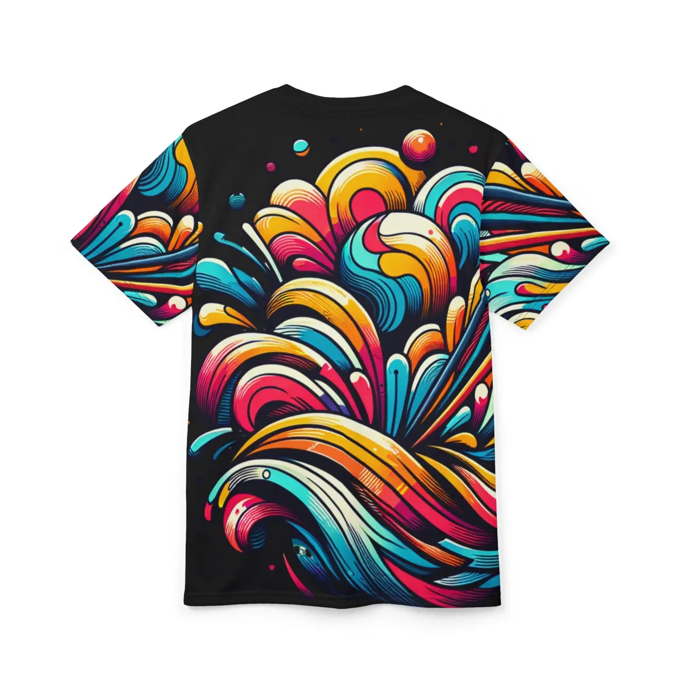 Abstract Brush Strokes Tee – Eco-friendly - Dipaliz
