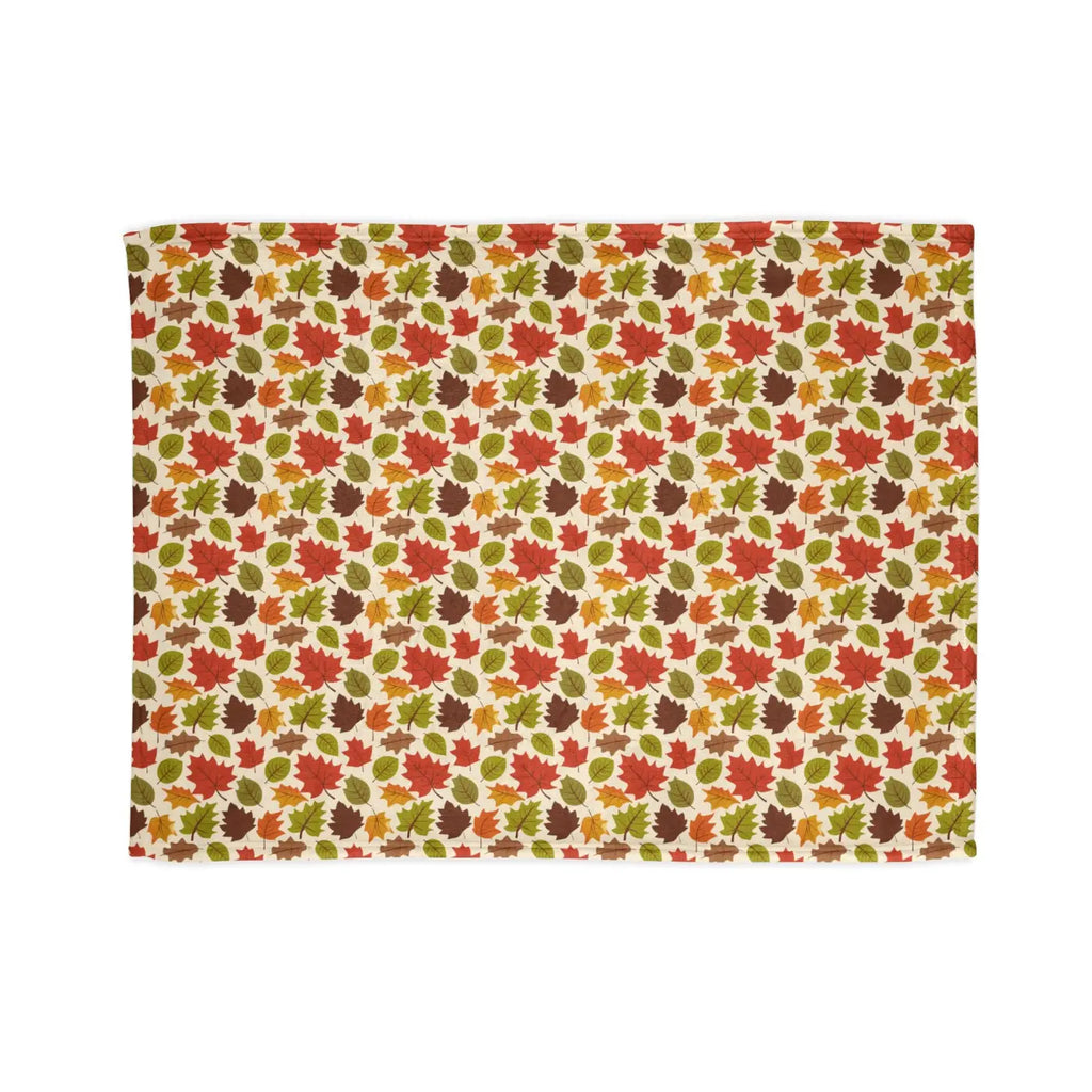 Autumn Leaves Blanket – Eco-friendly Minky Fleece - Dipaliz
