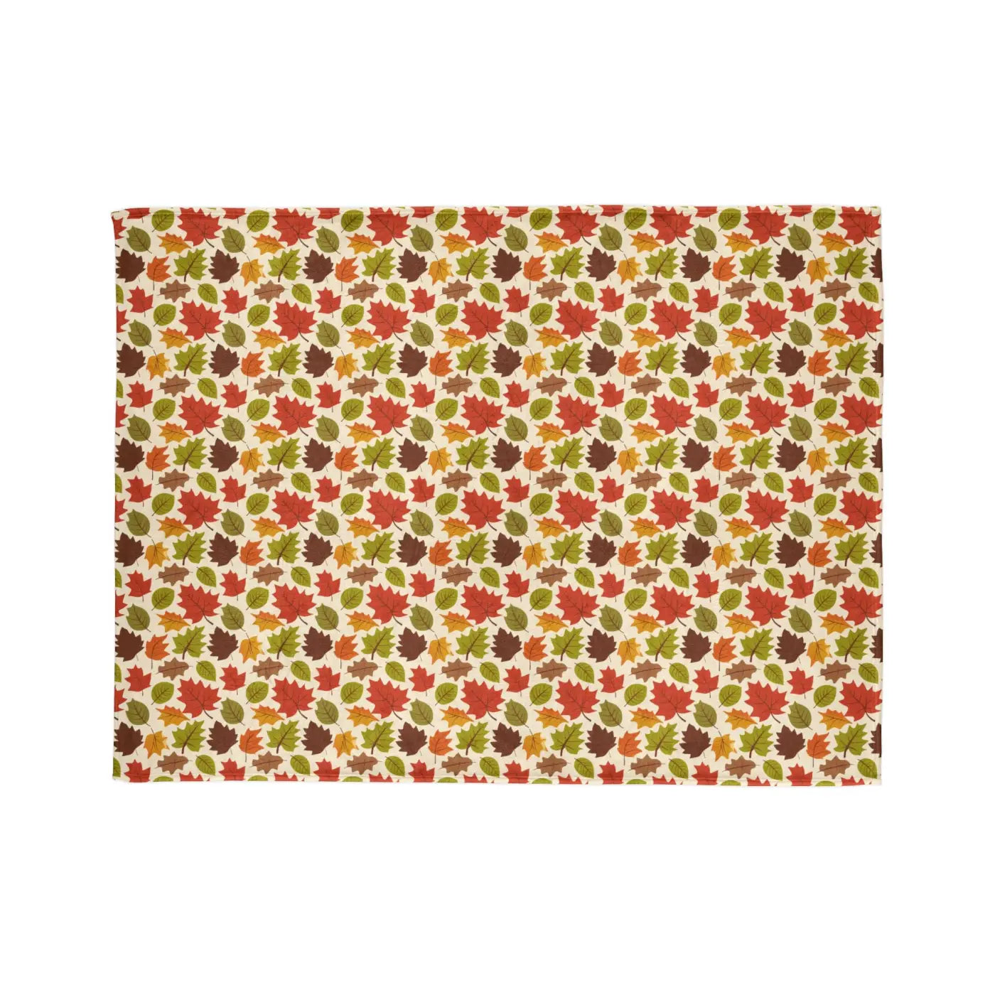 Autumn Leaves Blanket – Eco-friendly Minky Fleece - Dipaliz