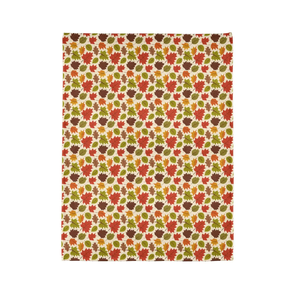 Autumn Leaves Blanket – Eco-friendly Minky Fleece - Dipaliz