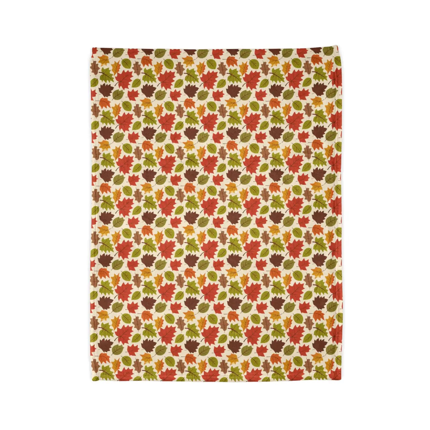 Autumn Leaves Blanket – Eco-friendly Minky Fleece - Dipaliz