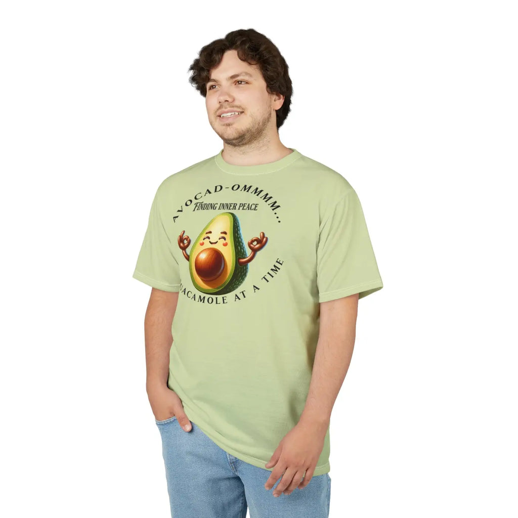 Avocado Om Unisex Tee – Eco-friendly Clothing - Dipaliz