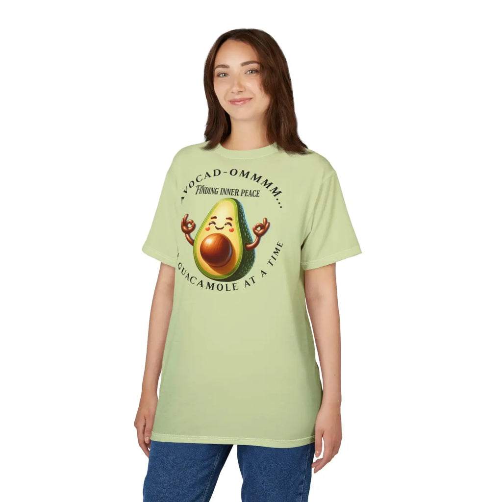 Avocado Om Unisex Tee – Eco-friendly Clothing - Dipaliz