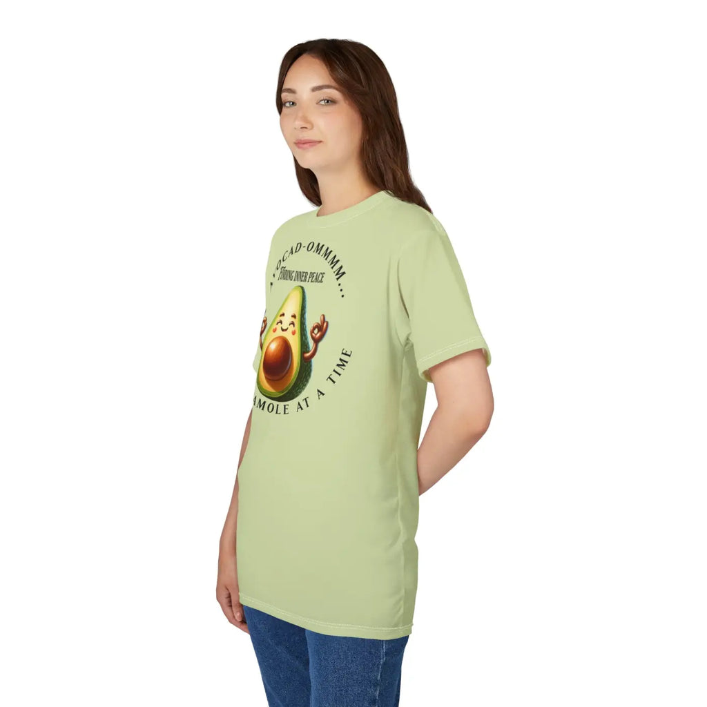 Avocado Om Unisex Tee – Eco-friendly Clothing - Dipaliz