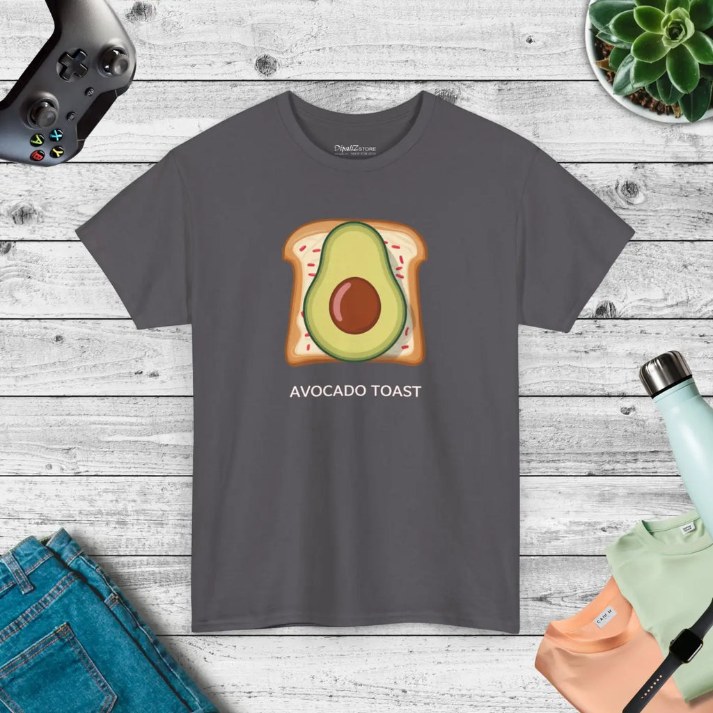 Avocado Toast Heavy Cotton Tee – Eco-friendly - Dipaliz