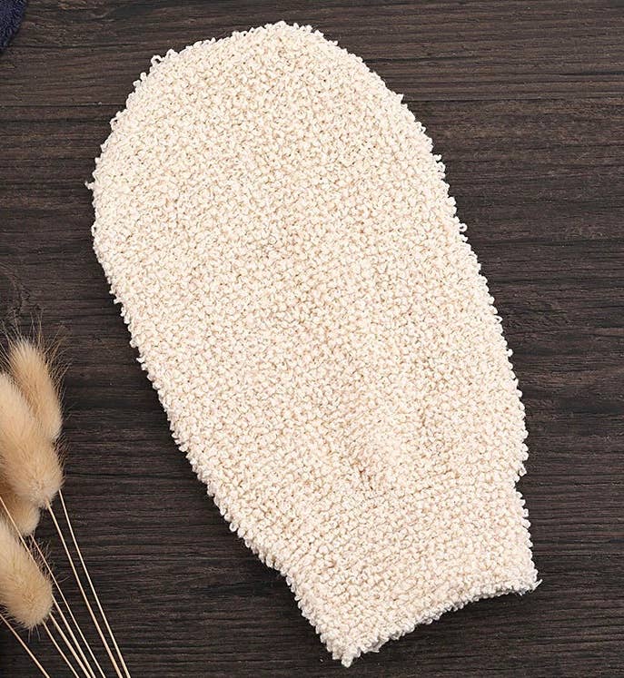 EcoFreax Bath hemp fiber body exfoliating scrubber glove