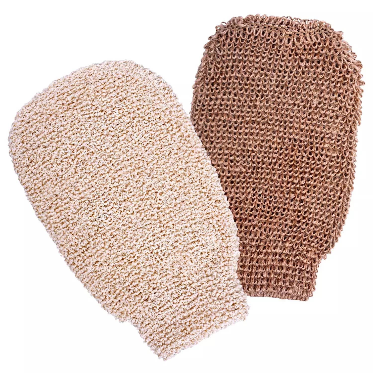 EcoFreax Bath hemp fiber body exfoliating scrubber glove