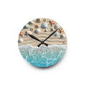 Beach Shore Acrylic Wall Clock – Coastal Decor - Dipaliz