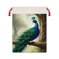 Peacock Linen Bag – Eco Friendly Gift Tote - Dipaliz