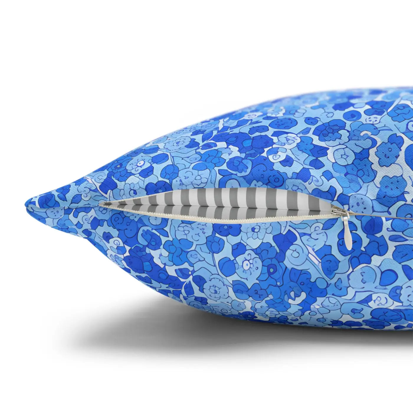 Blue Watercolor Dot Decorative Throw Pillow - Dipaliz