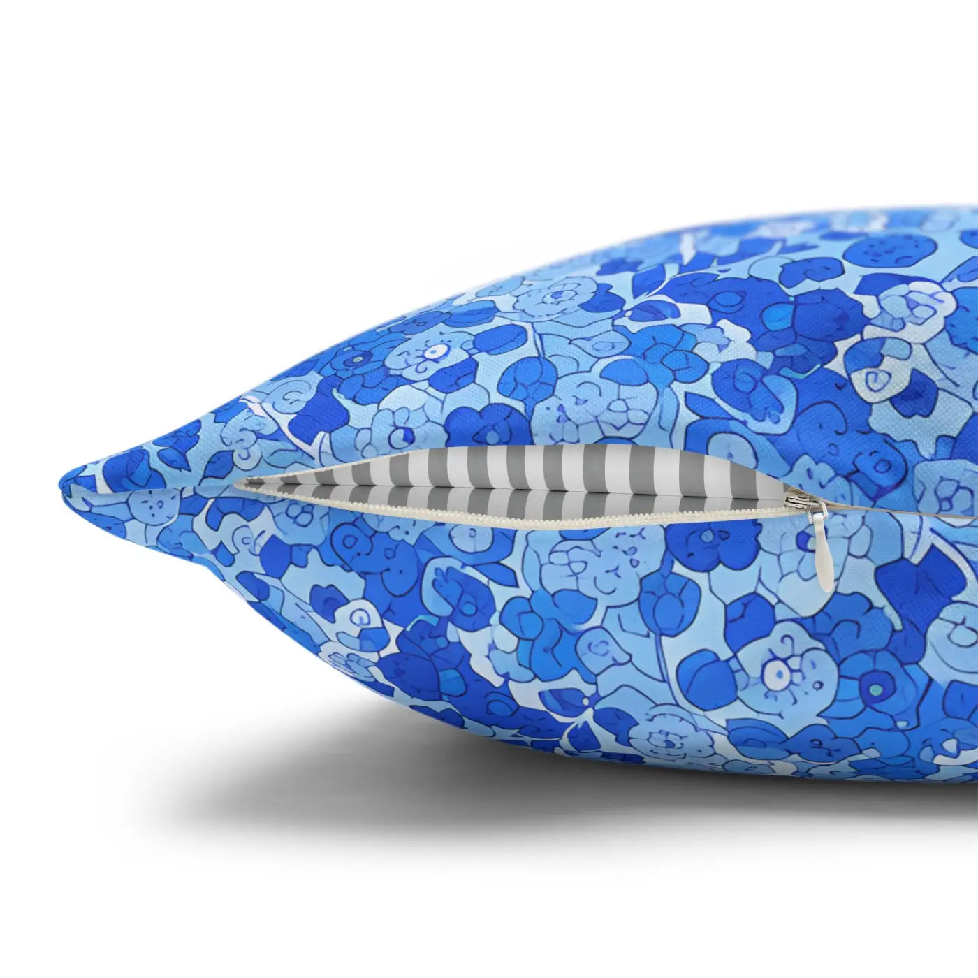 Blue Watercolor Dot Decorative Throw Pillow - Dipaliz