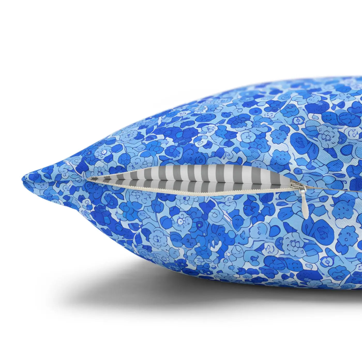 Blue Watercolor Dot Decorative Throw Pillow - Dipaliz