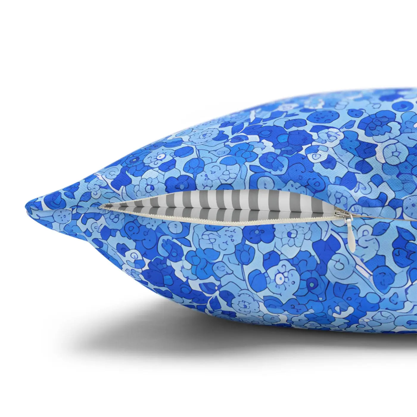 Blue Watercolor Dot Decorative Throw Pillow - Dipaliz