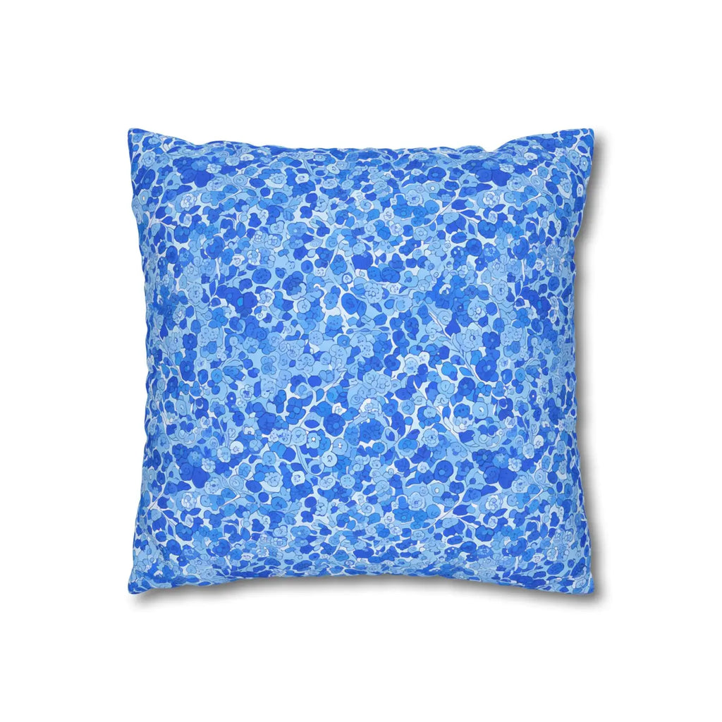 Blue Watercolor Dot Decorative Throw Pillow - Dipaliz
