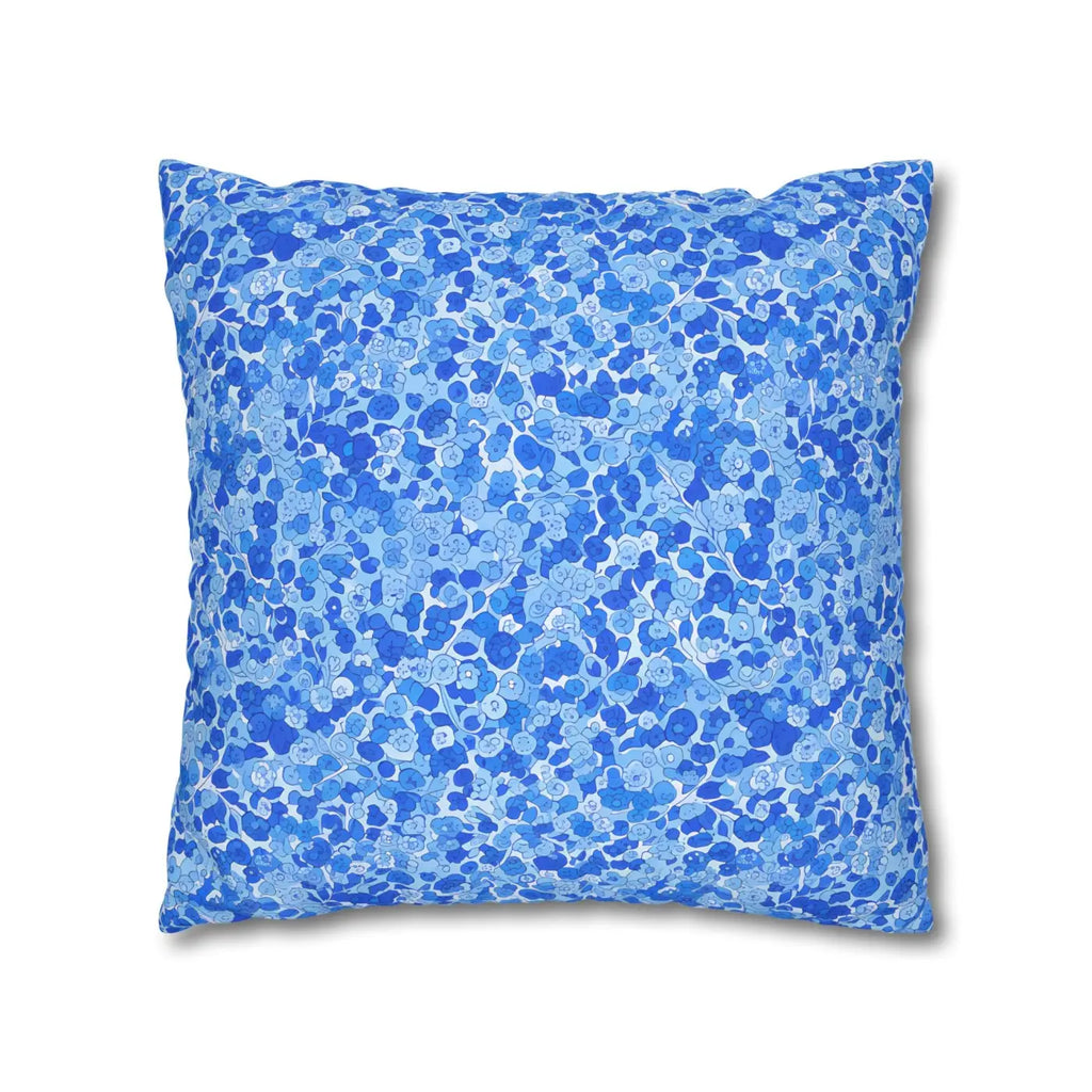 Blue Watercolor Dot Decorative Throw Pillow - Dipaliz