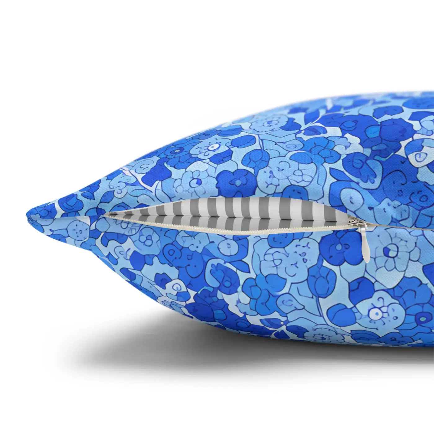 Blue Watercolor Dot Decorative Throw Pillow - Dipaliz