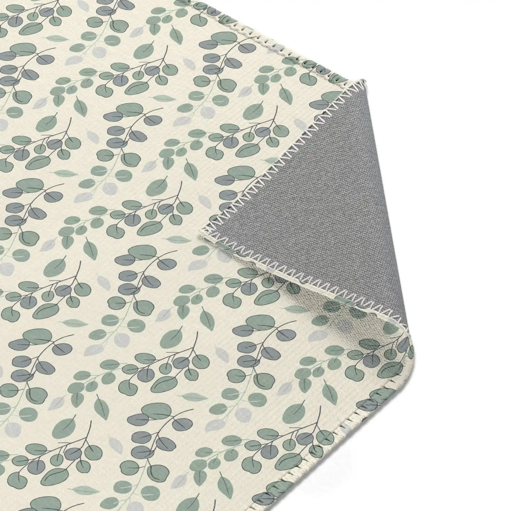 Eucalyptus Area Rug – Soft Chenille Decor - Dipaliz