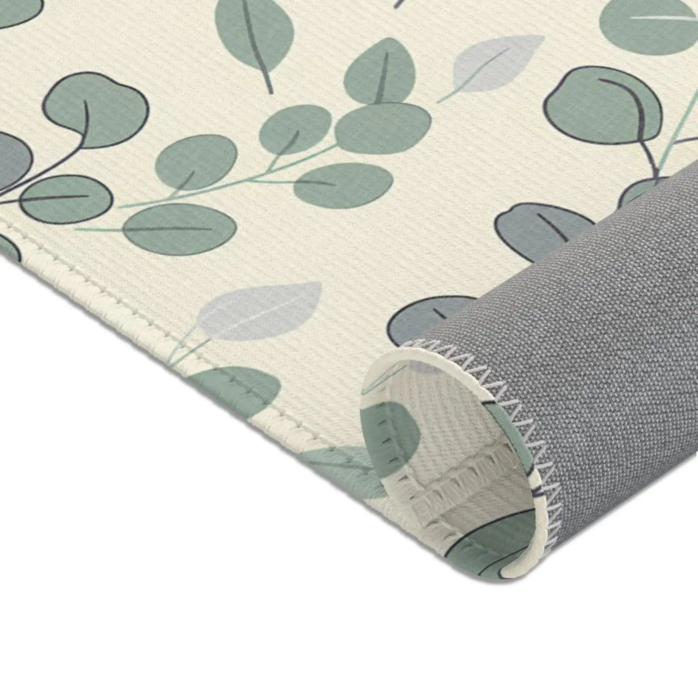 Eucalyptus Area Rug – Soft Chenille Decor - Dipaliz