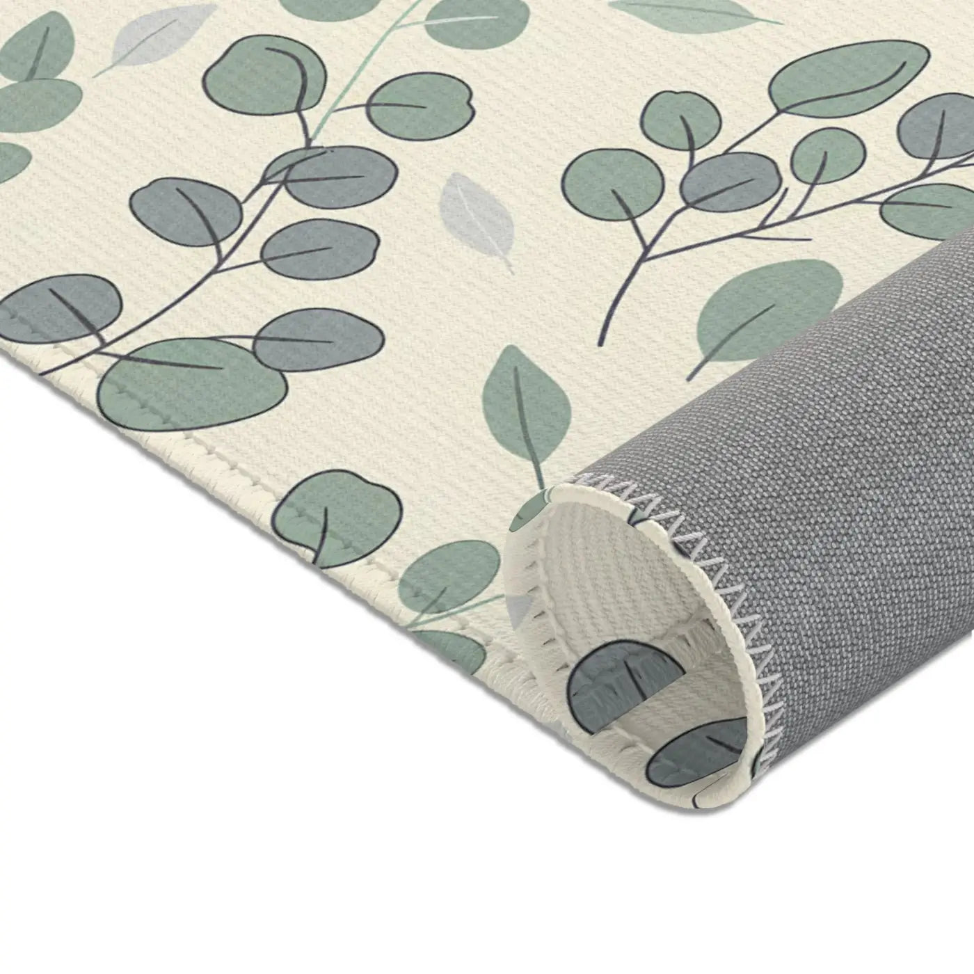 Eucalyptus Area Rug – Soft Chenille Decor - Dipaliz
