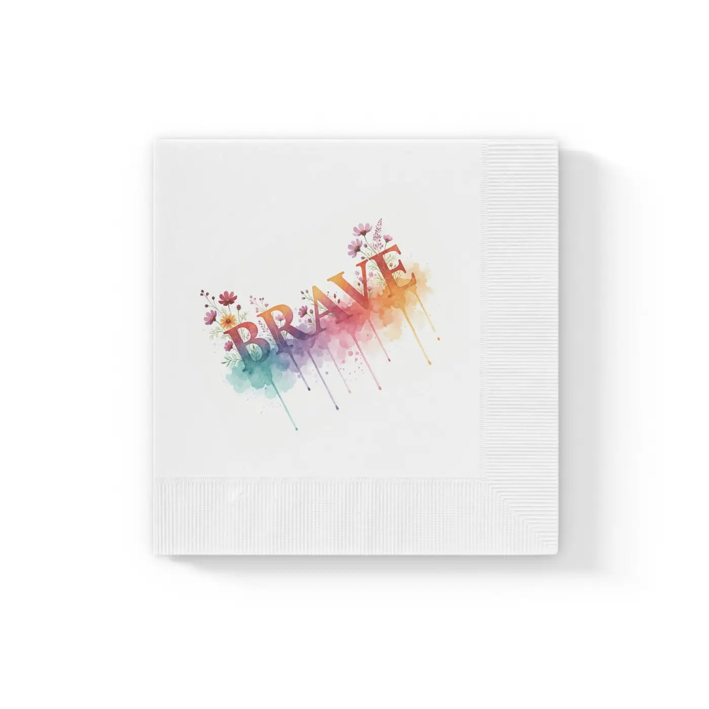 Brave Watercolor Cocktail Napkins – Paper Decor - Dipaliz
