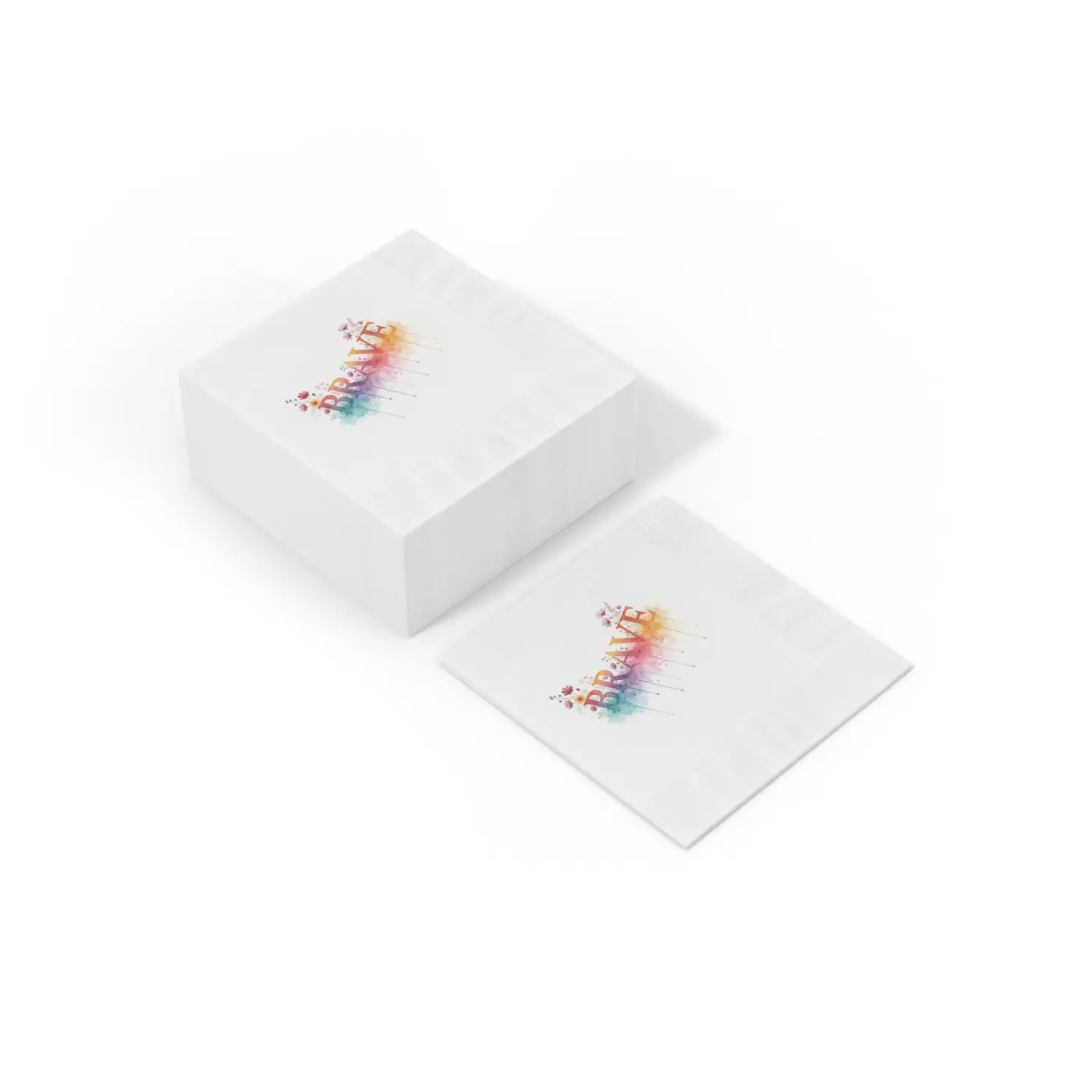 Brave Watercolor Cocktail Napkins – Paper Decor - Dipaliz