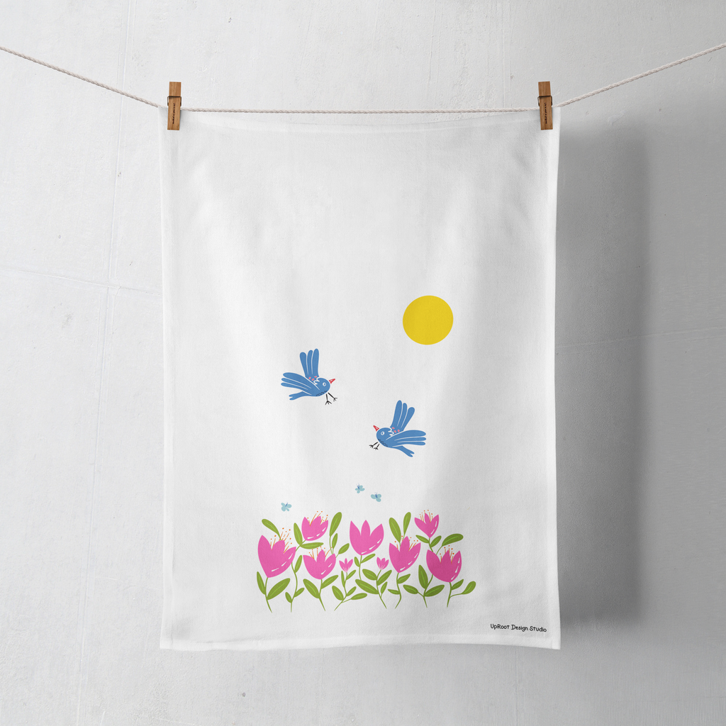Build Your Own Custom Tea Time Gift Set with Honey and Two Teas + Tea Towel of Your Choice