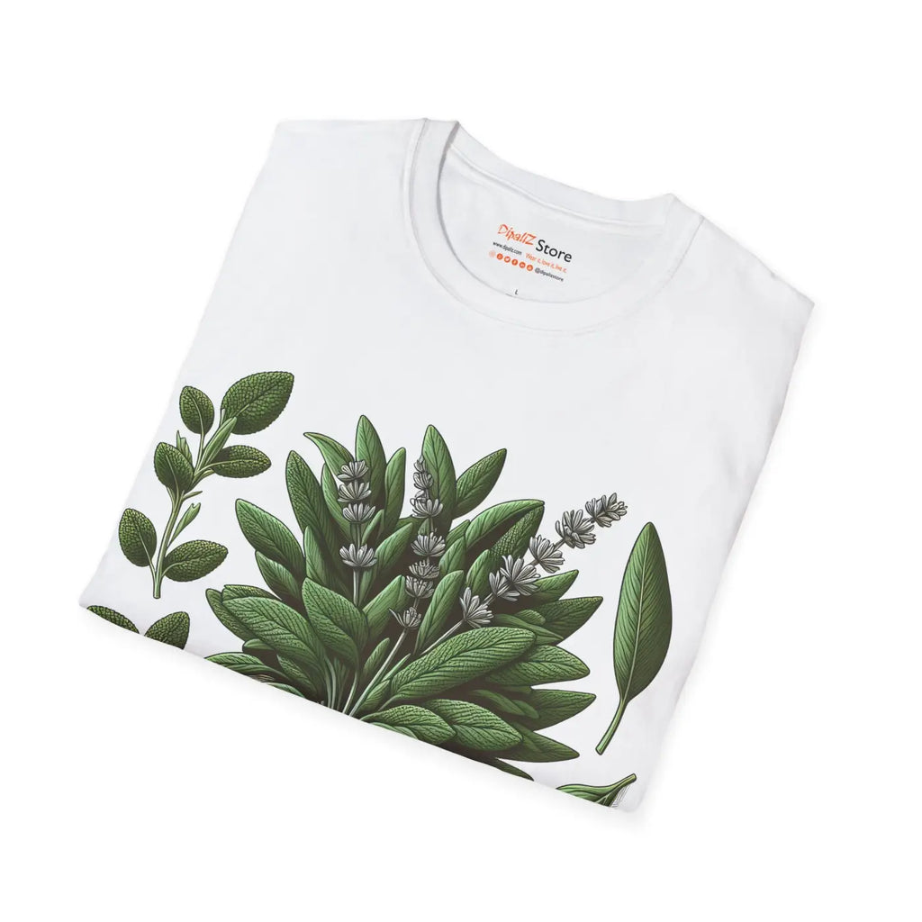 Sage Herb T-shirt – Eco-friendly Cotton - Dipaliz