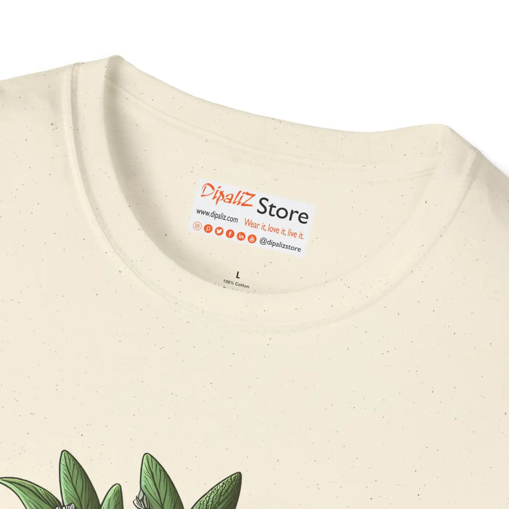 Sage Herb T-shirt – Eco-friendly Cotton - Dipaliz