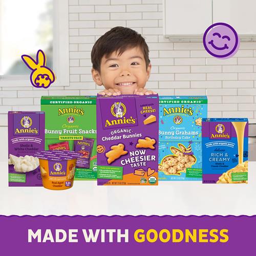 Annies Macaroni And Cheese, Classic Cheddar, Made With Organic Pasta, Family Size, 10.5 Oz