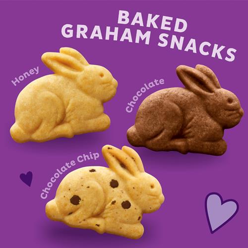 Annies Organic Friends Bunny Grahams, Chocolate Chip, Chocolate, And Honey Baked Graham Snacks, 12 Pouches, 12 Oz