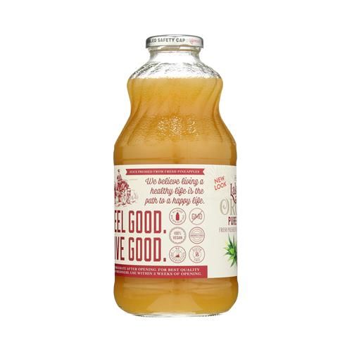 Lakewood Organic Juice, Pineapple, 32 Fl Oz Bottle