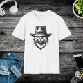 Cat with a Hat Cotton Tee – Eco-friendly Clothing - Dipaliz