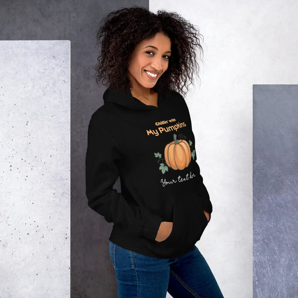 Pumpkins Hoodie – Eco-friendly Women’s Clothing - Dipaliz