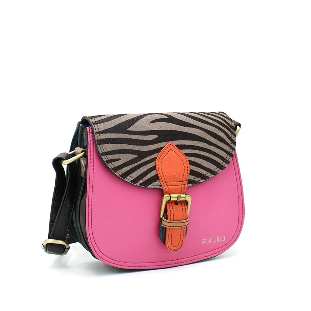 Soruka Ally Print · Leather Crossbody Bag