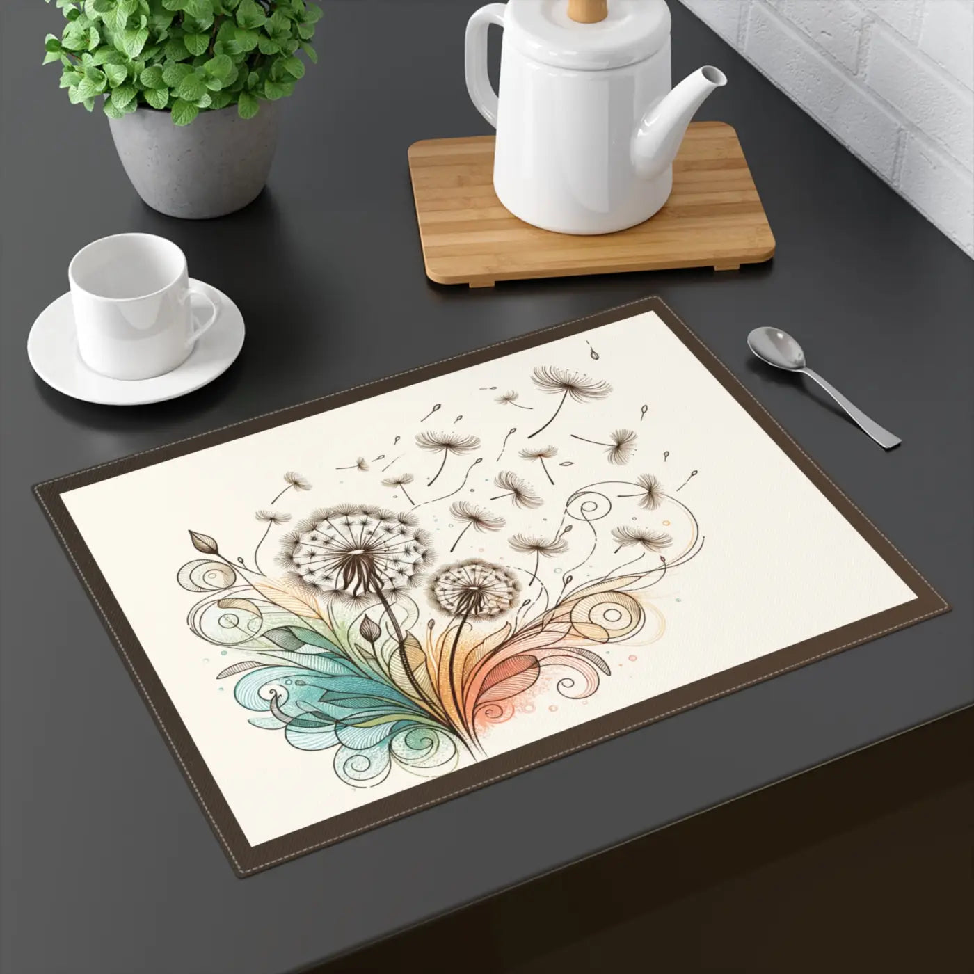 Dandelions Cotton Placemat – Eco Friendly - Dipaliz