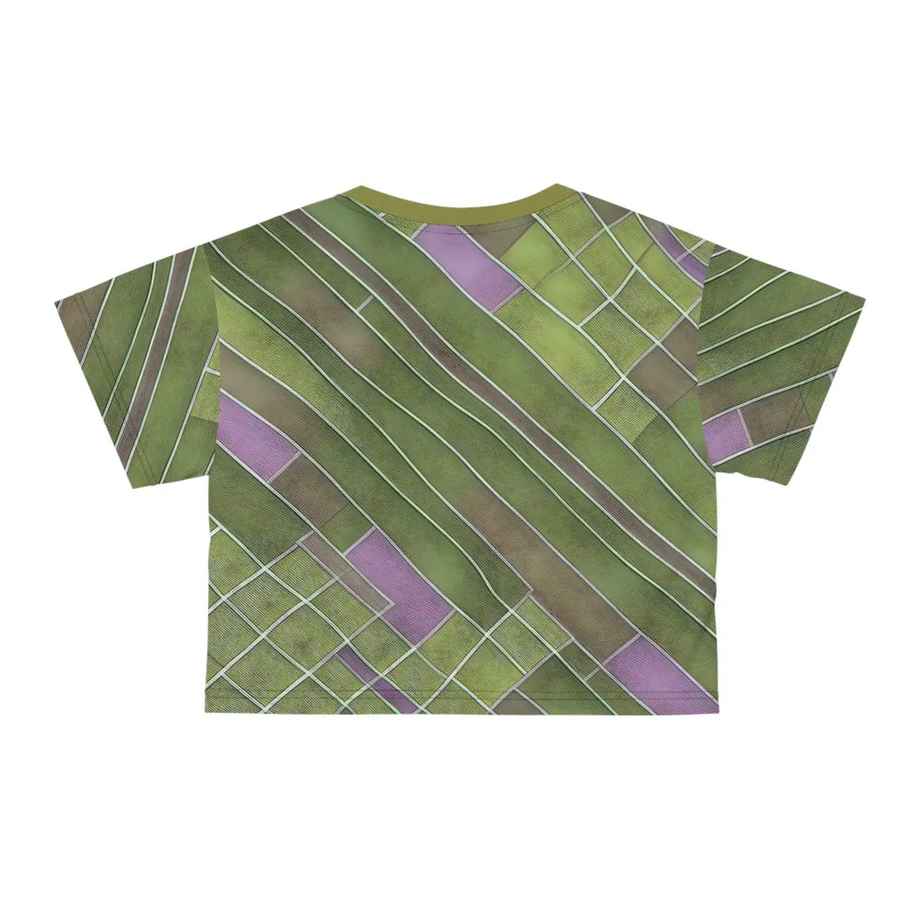 Abstract Pattern Crop Tee – Eco Friendly Top - Dipaliz