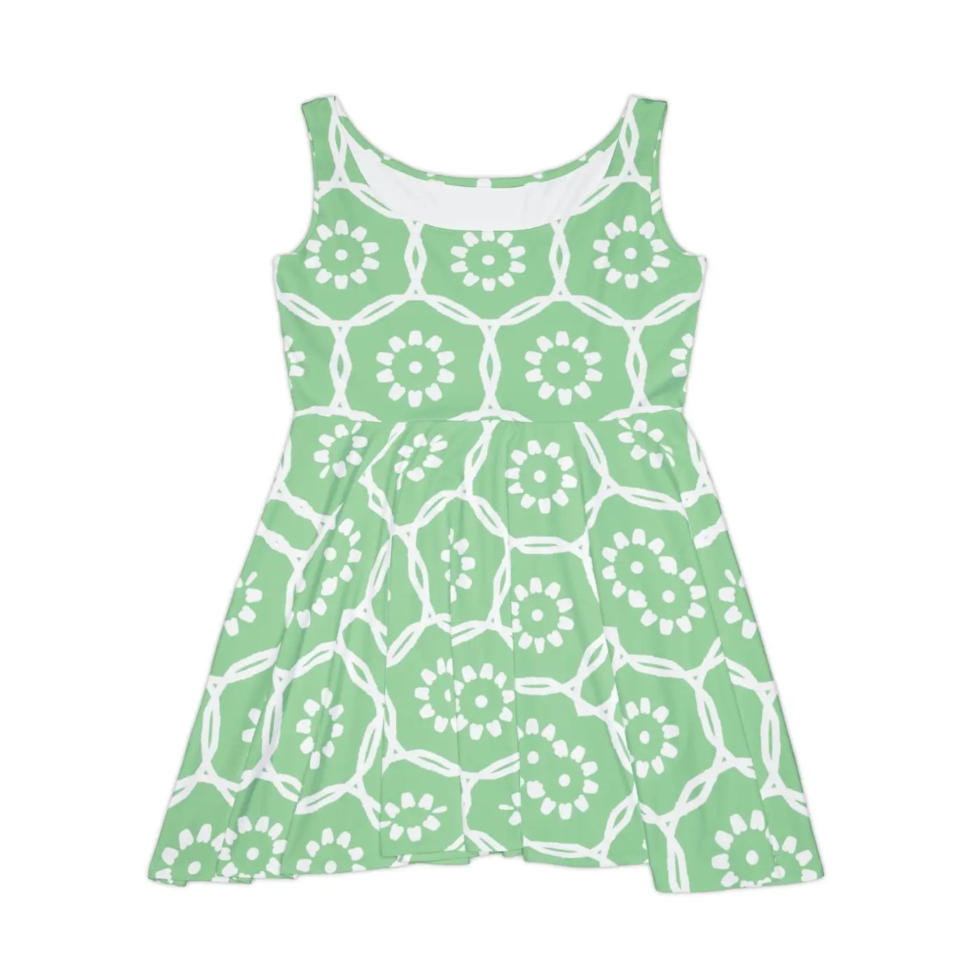 Abstract Pattern Skater Dress – Eco Friendly - Dipaliz