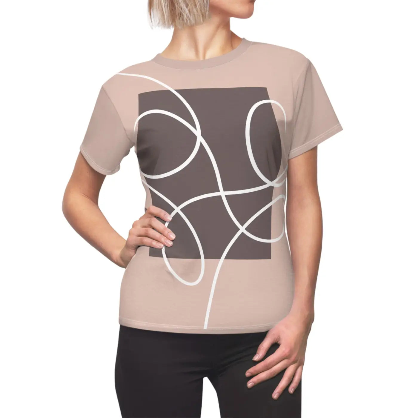 Abstract Pattern Tee – Eco-friendly Women’s Clothing - Dipaliz