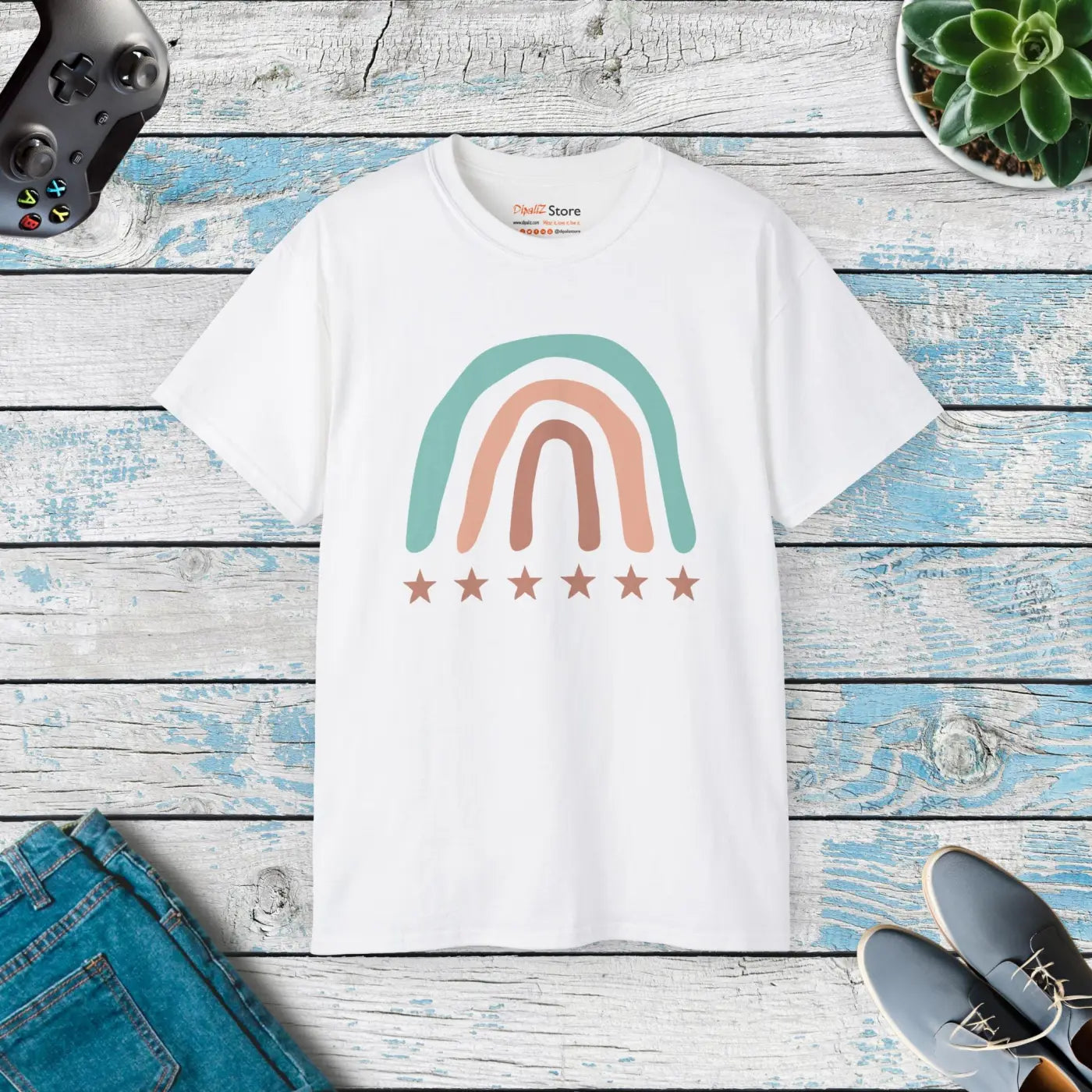 Rainbow Art Unisex Ultra Cotton Tee - Eco-friendly - Dipaliz