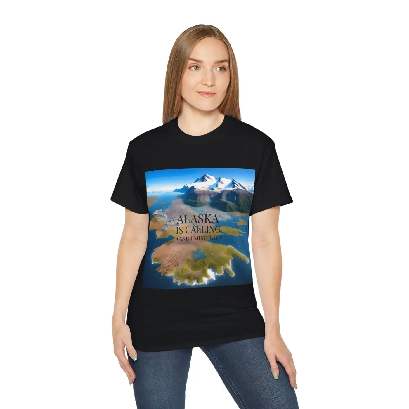 Alaska is Calling Ultra Cotton Tee – Eco-friendly - Dipaliz