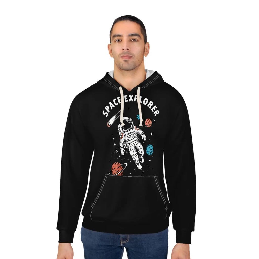 Astronaut Unisex Pullover Hoodie Eco Friendly - Dipaliz