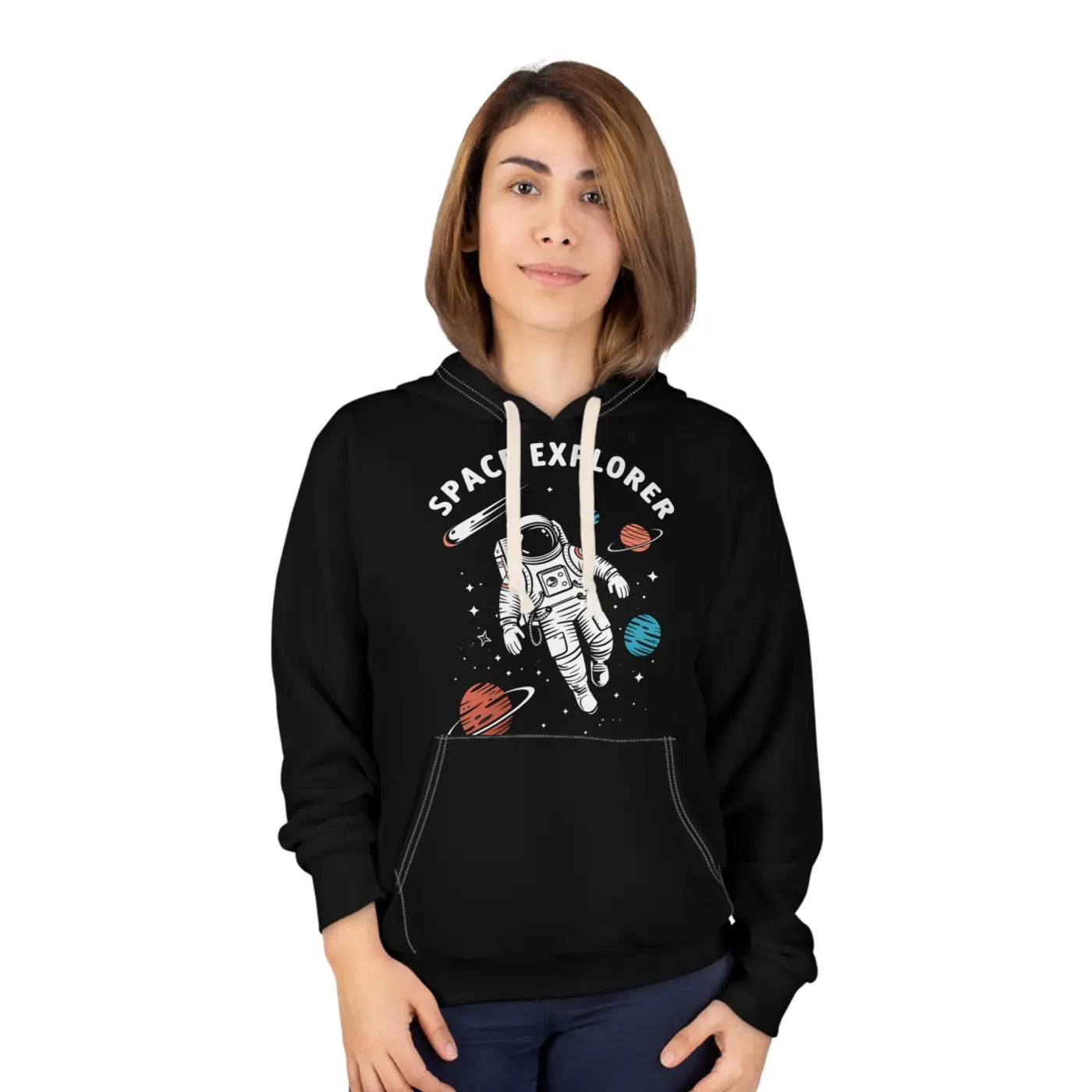 Astronaut Unisex Pullover Hoodie Eco Friendly - Dipaliz