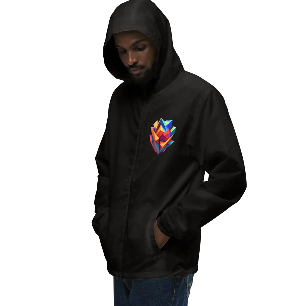 Geometric Pattern Zip Jacket – Eco-friendly Clothing - Dipaliz