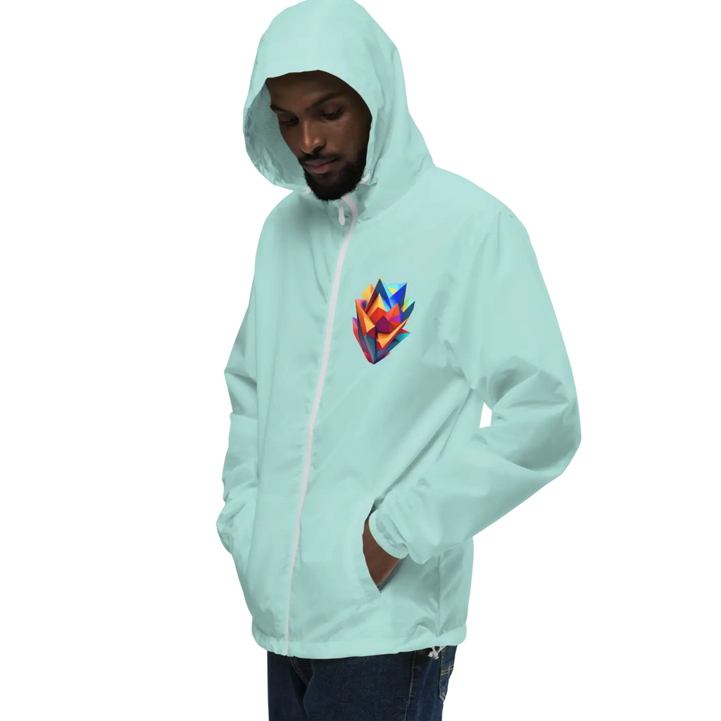 Geometric Pattern Zip Jacket – Eco-friendly Clothing - Dipaliz