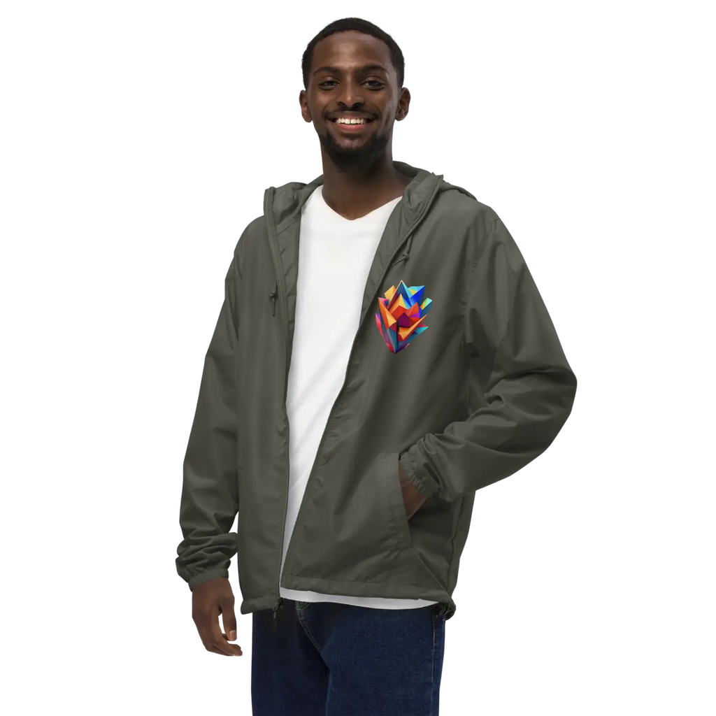Geometric Pattern Zip Jacket – Eco-friendly Clothing - Dipaliz